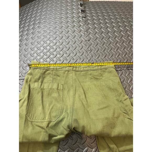 Current/Elliott The Military Cropped Camp Pants Army Green Fits Size 31 - Picture 9 of 10